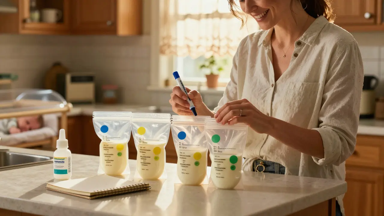 How to Store and Label Breast Milk When Taking Temporary Medications