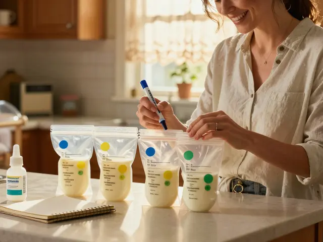 How to Store and Label Breast Milk When Taking Temporary Medications